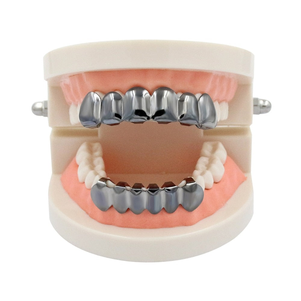 Grillz Luxo Cravejado ICE - com Molde de Silicone para ajustar - ICE BRO JOIAS